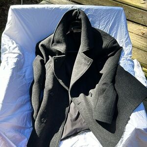 J.CREW classic gray pea coat